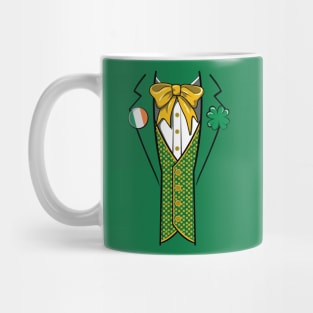 Funny Irish Leprechaun Bow Tie Costume St Patricks Day Gift Mug